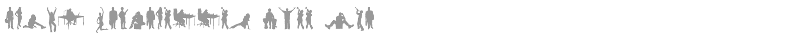 Human Silhouettes Two font preview